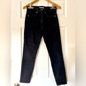 Revtown High Rise Skinny Jean 26 Ankle Black